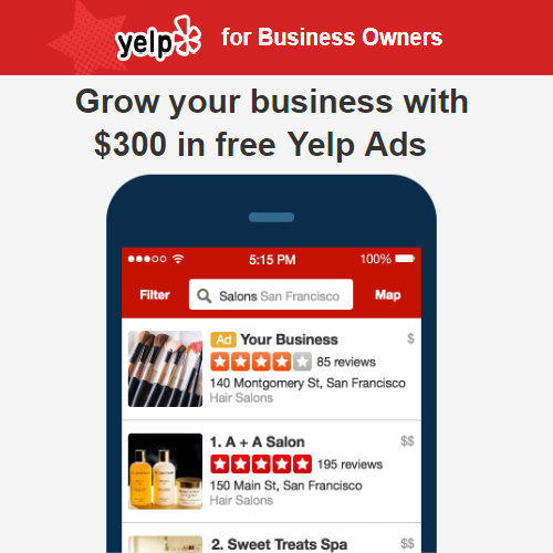 Grow Your Business With $300 In Free Yelp Ads!